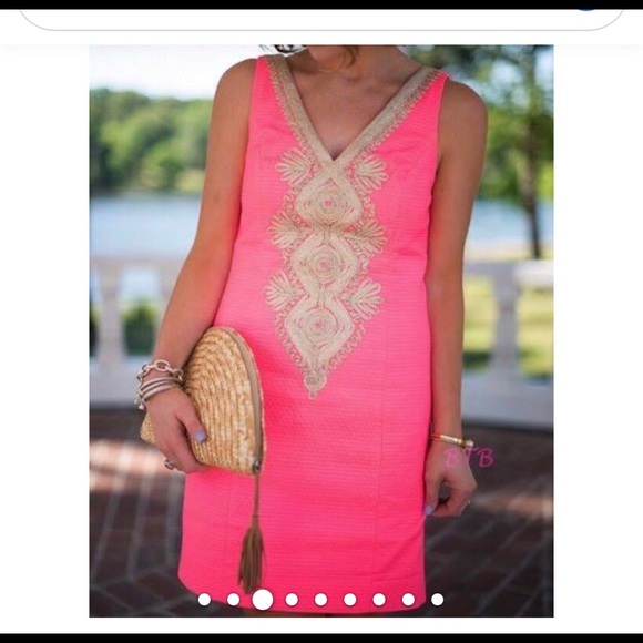 Lilly Pulitzer Junie Shift Dress 👗 In Coral Reef SZ 2 NWT - Picture 9 of 15